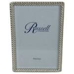 Russell Collection Frame - Silver Rope 4x6in