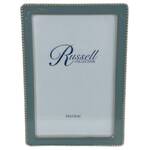 Russell Collection Frame - Dove Grey & Nickel Beaded Frame 4x6in