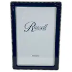 Russell Collection Frame - Navy & Nickel Beaded Frame 4x6in