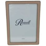 Russell Collection Frame - Blush & Gold Tone Beaded Frame 5x7in