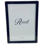 Russell Collection Frame - Navy & Nickel Beaded Frame 5x7in