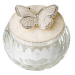 Russell Collection - Glass and Epoxy Butterfly Trinket Box
