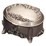 Russell Collection - Roses Oval Jewellery Box