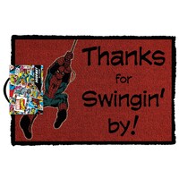 Marvel Doormat - Spider Man Swinging By