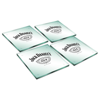 Jack Daniels Set of 4 Glass Coasters