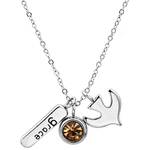 A Gift of Faith - Diamante Stone & Dove Necklace