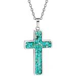 A Gift of Faith - Turquoise Cross with Chain