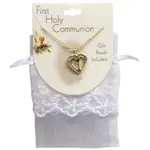 First Holy Communion Necklace with Pouch