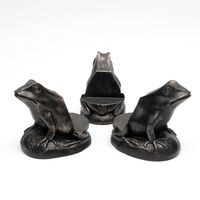 Jardinopia Potty Feet - Antique Bronze Frog (Set Of 3)