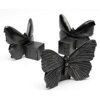 Jardinopia Potty Feet - Antique Bronze Butterfly (Set Of 3)