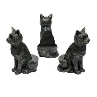 Jardinopia Potty Feet - Antique Bronze Sitting Cat (Set Of 3)