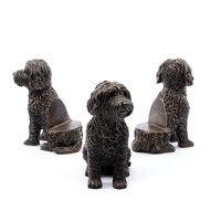 Jardinopia Potty Feet - Antique Bronze Cockapoo (Set Of 3)