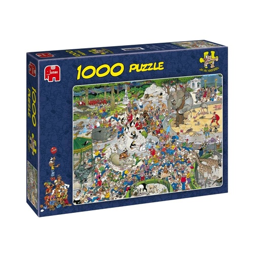 Jan Van Haasteren Puzzle 1000pc - The Zoo