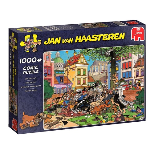 Jan Van Haasteren Puzzle 1000pc - Get The Cat!