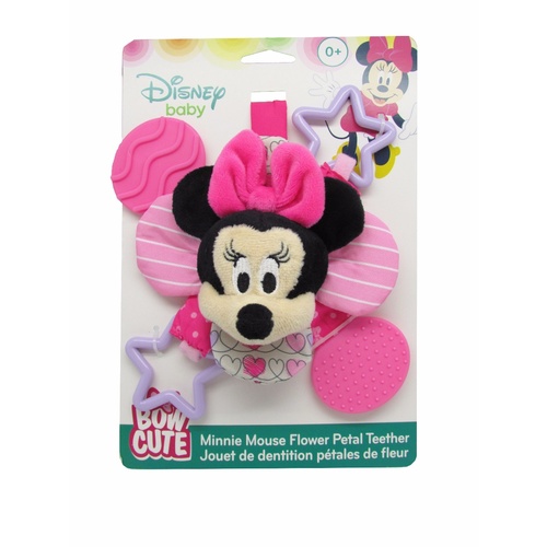 Disney Baby Mini Mouse Bow Cute - Petal Teether Rattle