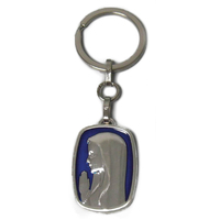 Madonna Blue Enamel Keyring