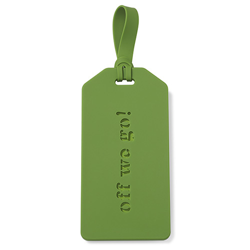 Kate Spade New York Luggage Tag Off We Go! Green