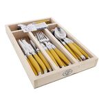 Jean Dubost Laguiole Maison - 24pc Cutlery Set Sun Yellow