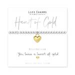 Life Charms Just Because - Heart Of Gold Bracelet