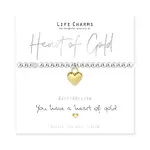 Life Charms Just Because - Heart Of Gold Bracelet
