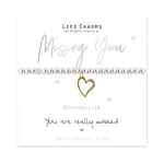 Life Charms Just Because - Missing You Bracelet