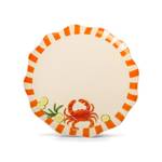 La La Land Beyond Seaview - Stoneware Crab Dinner Plate