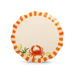 La La Land Beyond Seaview - Stoneware Crab Dinner Plate