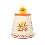 La La Land Beyond Retro Folk - Stoneware Hand Painted Sugar Pot