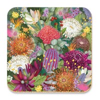 La La Land Bush Blooms - Floral Corky Coaster