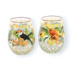 La La Land Brazilian Summer - Large Glass Tumblers