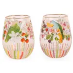 La La Land Bountiful Harvest - Large Glass Tumblers