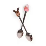 La La Land - Aussie Cuties Pink Galah & Kangaroo Resin Spoons