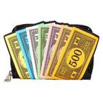 Loungefly Monopoly 90th - Money Glitter Zip Around Wallet