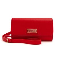 Loungefly Red Pin Trader Double Crossbody Bag