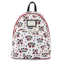 Loungefly Disney Mickey & Minnie Mouse - Love Heart Aop Mini Backpack