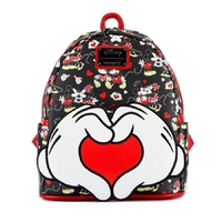 Loungefly Disney Mickey Mouse - Mickey and Minnie Heart Hands Mini Backpack