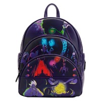 Loungefly Disney Villains - Triple Pocket Glow Mini Backpack