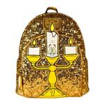 Loungefly Disney Beauty & the Beast - Lumiere Sequin Glow in the Dark US Exclusive Mini Backpack