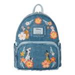 Loungefly Disney - Dogs & Cats Faux Denim Fringe Mini Backpack