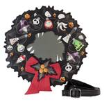 Loungefly Disney - The Nightmare Before Christmas Wreath String Lights Glow Crossbody Bag