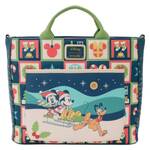 Loungefly Disney - Mickey & Minnie Holiday Convertible Tote Bag