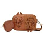 Loungefly Chip 'n' Dale - Corduroy Sling Crossbody Bag with Coin Bag