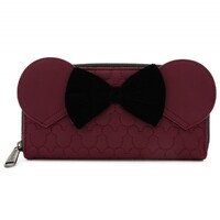 Loungefly Disney Minnie Mouse - Burgundy Quilted Zip-around Wallet