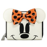 Loungefly Disney Minnie Mouse - Ghost Minnie Glow in the Dark Zip Around Wallet
