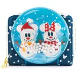 Loungefly Disney Mickey Mouse - Snowman Snow Globe Zip Around Wallet