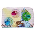 Loungefly Disney - Sleeping Beauty Castle Three Good Fairies Stained Glass Zip Around Wallet