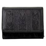 Loungefly Disney - Villains Black Faux Leather with Velvet Trim Tri-Fold Wallet
