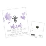 Always With You Angels Lapel Pin - Mum