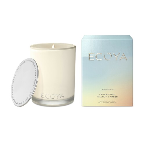Ecoya Limited Edition Madison Jar Candle - Caramelised Walnut & Amber