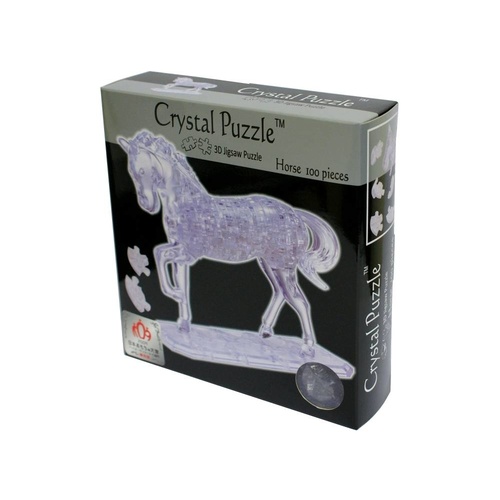 3D Crystal Puzzle - Clear Horse